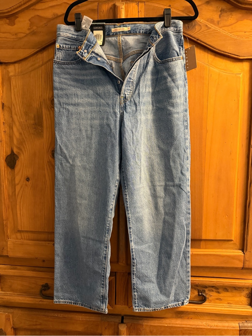 Levi's Light Blue Straight Leg Jeans for Women
